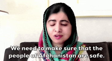 Malala Yousafzai Afghanistan GIF by GIPHY News