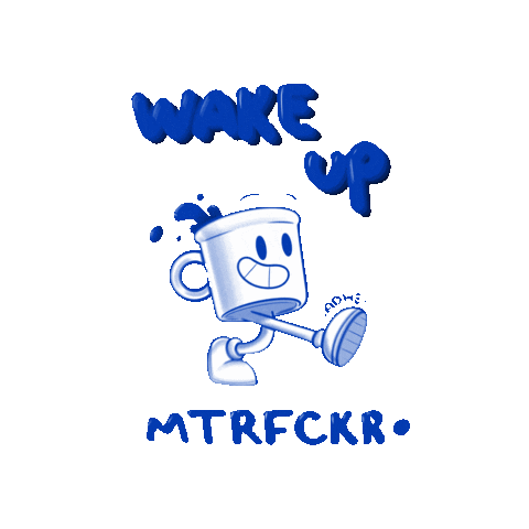 Wake Up Coffee Sticker