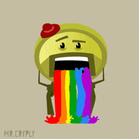 Rainbow Reaction GIF by Mr.Cryply