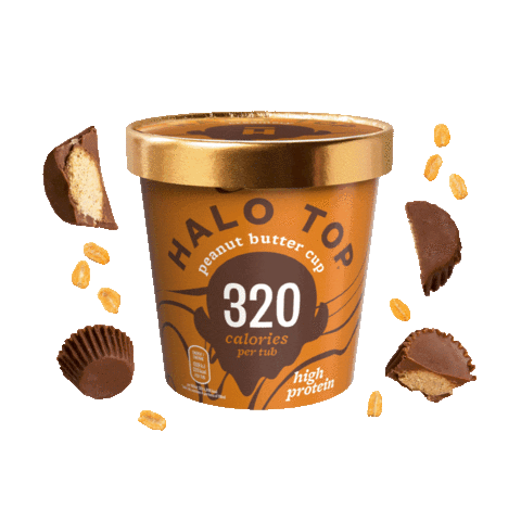 Peanut Butter Halo Top Sticker by Halo Top Creamery