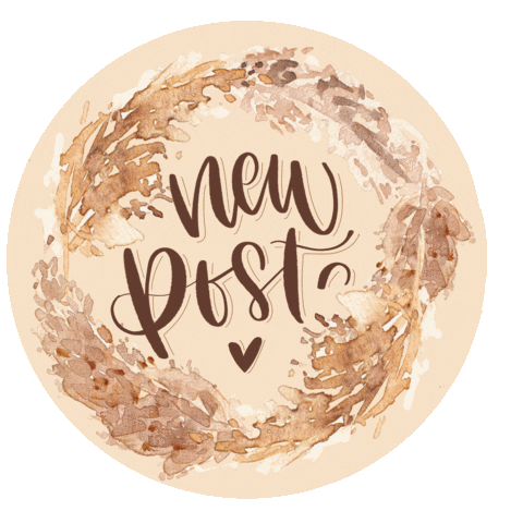 New Post Boho Sticker