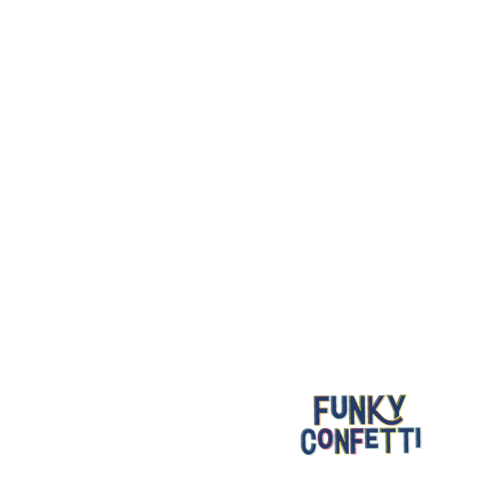 Funky Confetti Sticker