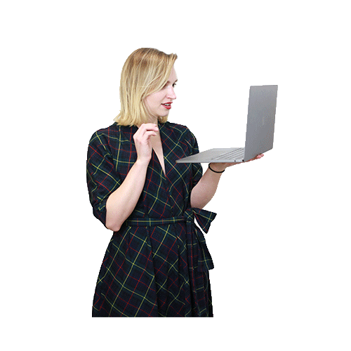 Working Hard Katherine Knight Sticker by Jessica Michault