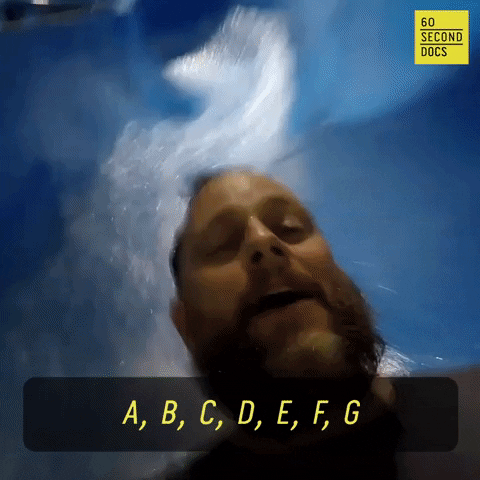 Alphabet Water Slide GIF by 60 Second Docs