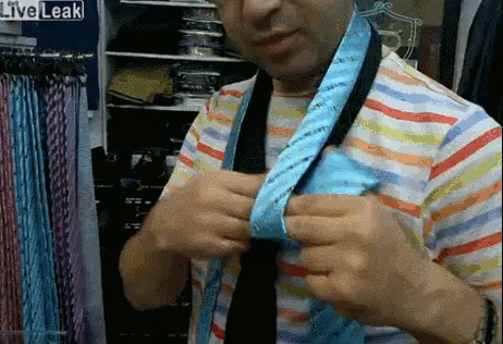 how to tie GIF
