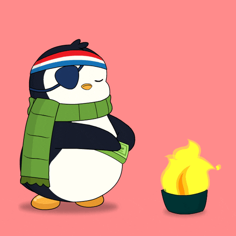 Income Tax Burn GIF by Pudgy Penguins