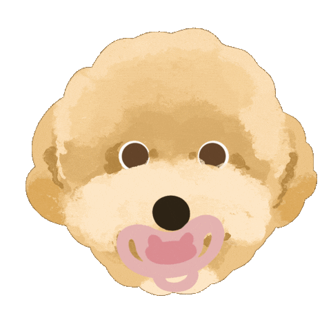 Happy Poodle Sticker