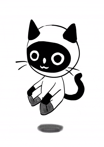 Emilycoxillustration cat halloween magic flying GIF