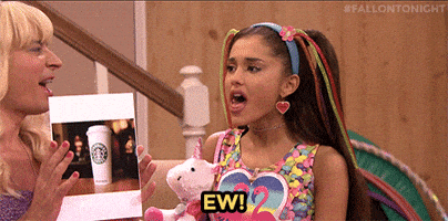 disgusted ariana grande GIF
