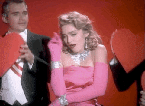 material girl yes GIF