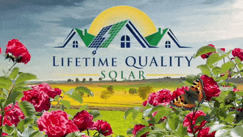 Solar Panels Logo GIF by Lifetime Quality Roofing