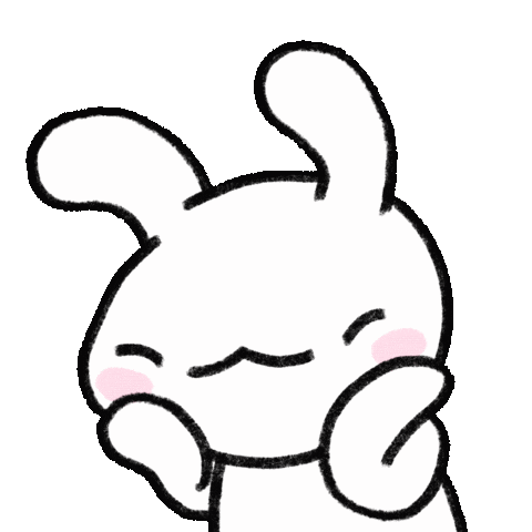 Bunny Blushing Sticker by vobot