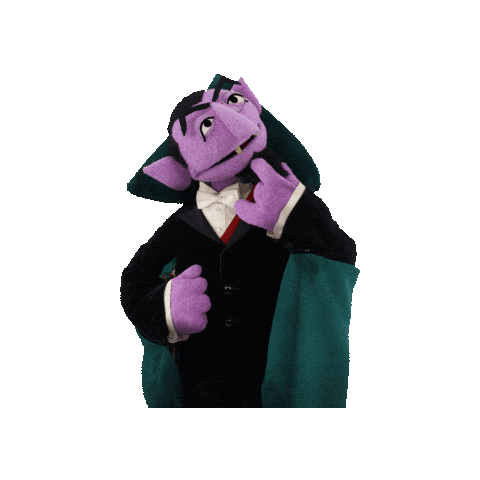 The Count Sticker by Sesame Street the Musical for iOS & Android | GIPHY
