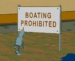 futurama boat GIF