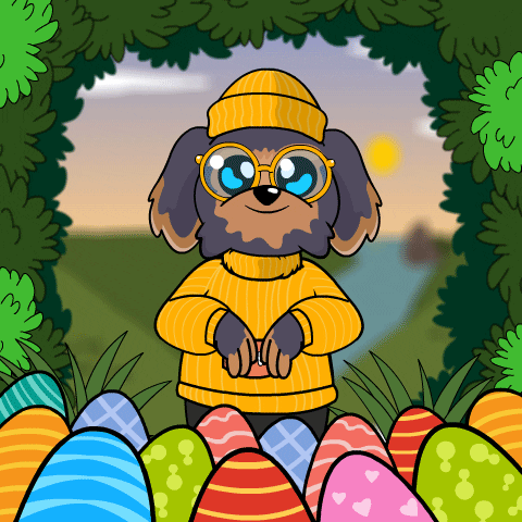 Easter Eggs Gift GIF by BoDoggos