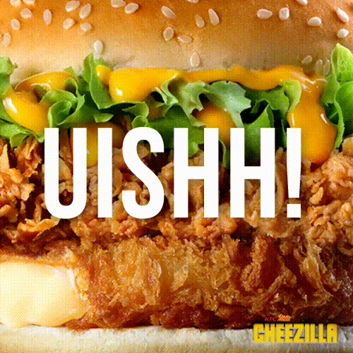 cheezilla oishhh GIF by KFC Malaysia
