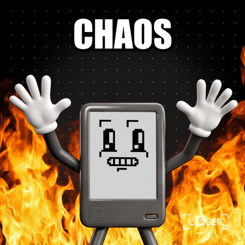 What Is Happening Out Of Control GIF by Ledger