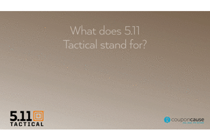 faq 5.11 tactical series GIF by Coupon Cause