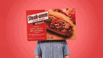 look up there it is GIF by Steak-umm