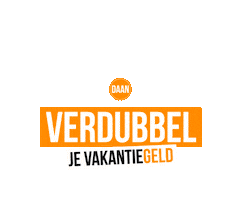 Verdubbeljevakantiegeld Sticker by Daan