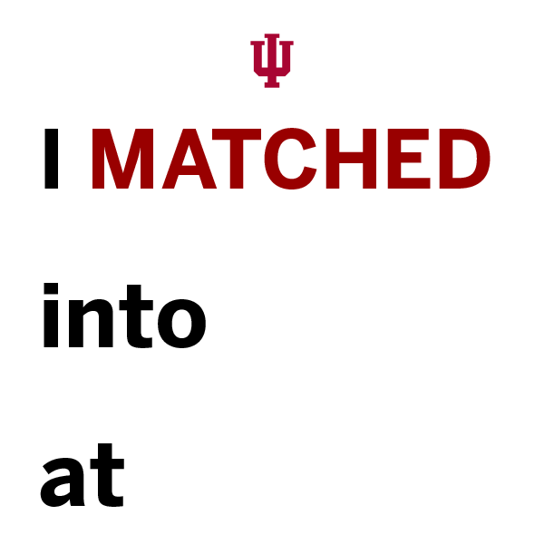 IU School of Medicine Sticker