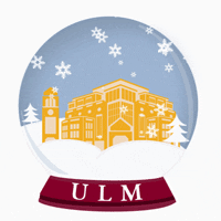 Snow Ulm GIF by University of Louisiana Monroe