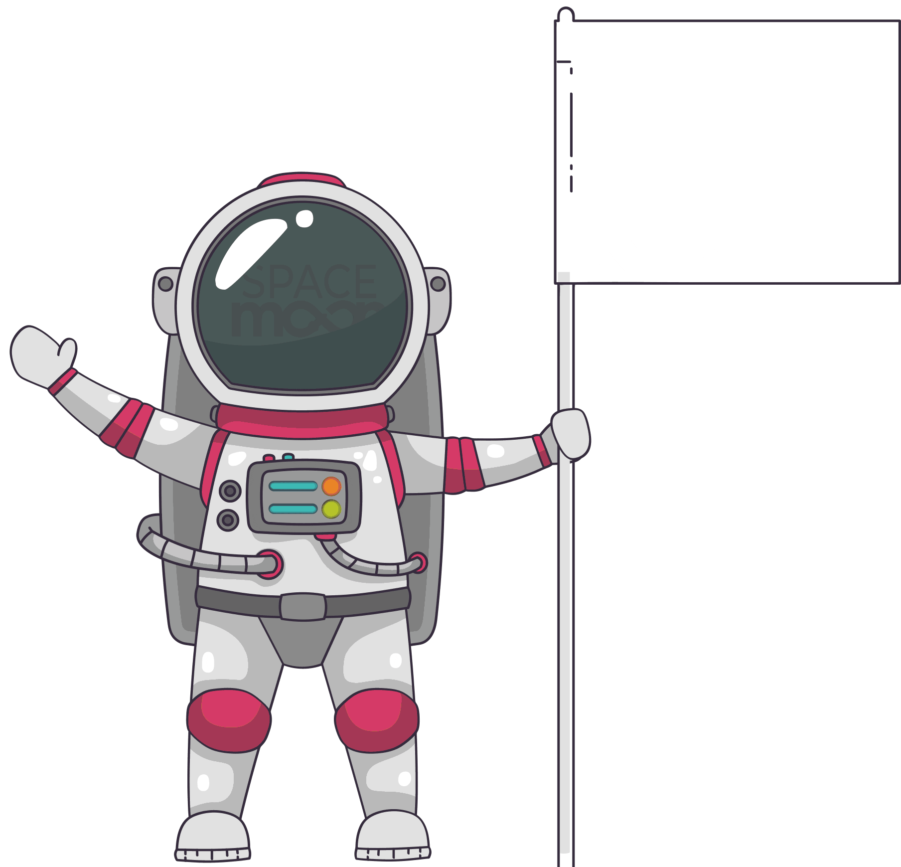 Astronaut Santos Sticker by Spacemoon for iOS & Android | GIPHY
