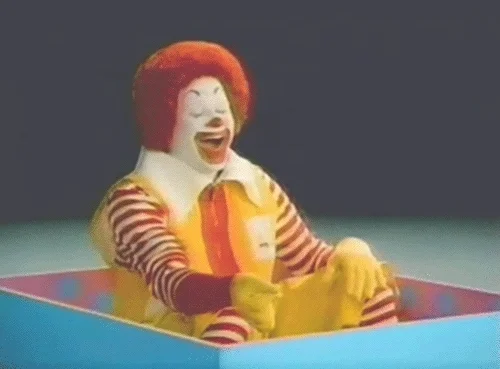 Ronald Mcdonald Laughing GIF