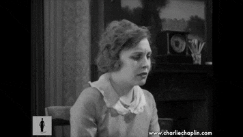 Shocked Silent Film GIF by Charlie Chaplin