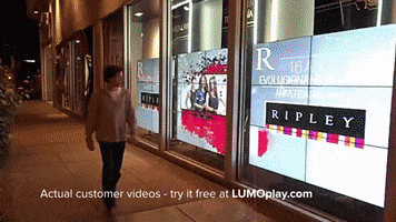 LumoPlay edtech minority report digital signage adtech GIF