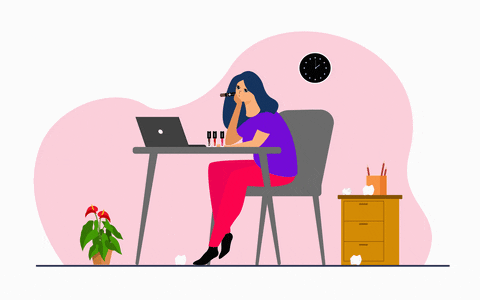 Bored Work From Home GIF by SUGAR Cosmetics