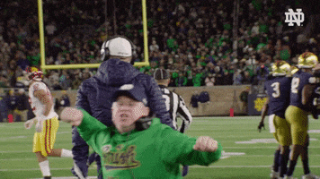 Celebrate Brian Kelly GIF by Notre Dame Fighting Irish