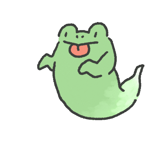 Ghost Frog Sticker by Nou
