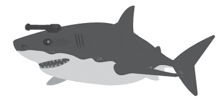 Shark Sticker by StickerGiant