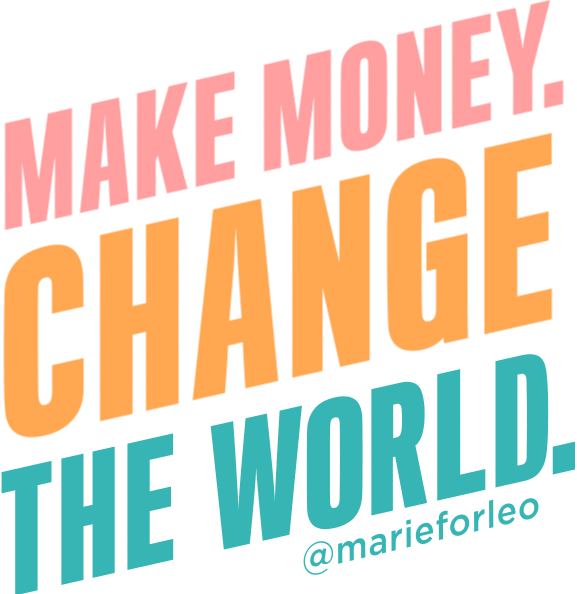 Change The World Money Sticker by Marie Forleo