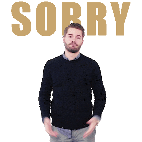 Sorry Sticker by Jascha