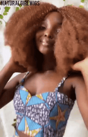Black Girl Hair Flip GIF by Natural Girl Wigs
