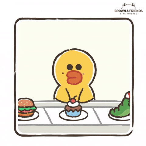 Sally Eat GIF by LINE FRIENDS