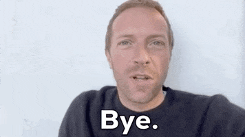 Chris Martin Goodbye GIF by 2020 MTV EMA