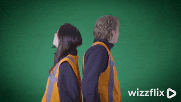 Wizzflix_ dance party dancing green GIF