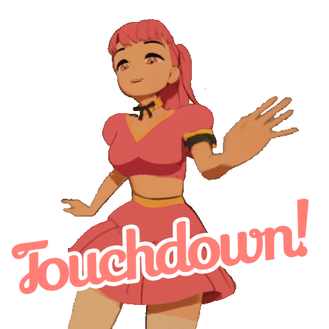 3D Touchdown Sticker by DigiDaigaku