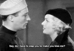 kiss me 1930s GIF