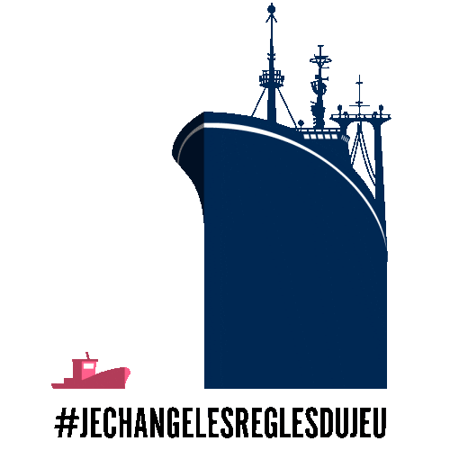 Fish Boat Sticker by BLOOM Association