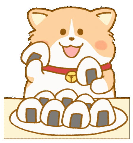 Corgi Eat Sticker