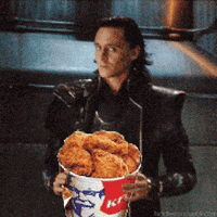 tom hiddleston eating GIF