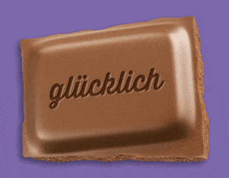 Chocolate Glücklich GIF by Milka