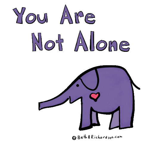 You Are Not Alone Love Sticker
