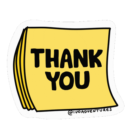 Work Thank You Sticker by Ivo Adventures