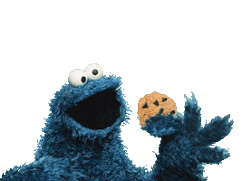 Hungry Cookie Monster Sticker by Sesame Street