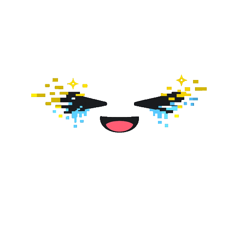 Happy Pixel Sticker